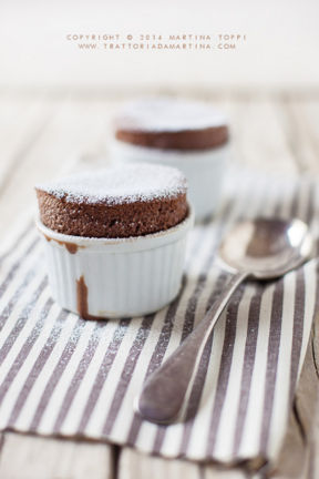 Soufflé fondente al cioccolato