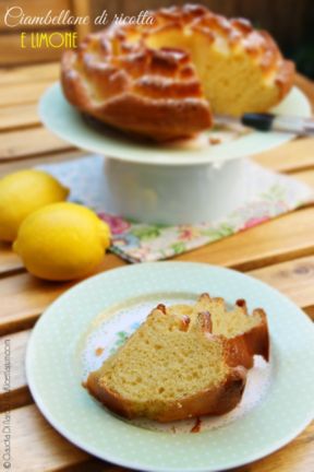 Ciambellone di ricotta e limone