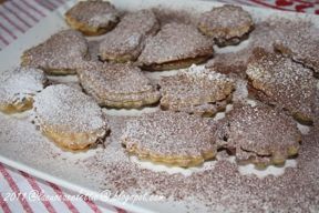 Bocconcini con marmellata e mandorle