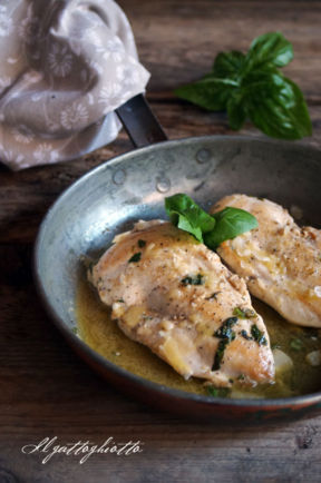 Supreme di pollo con parmigiano e basilico