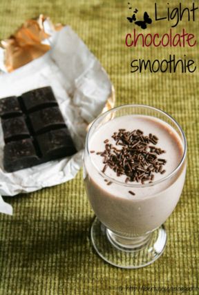 Frappé al cioccolato light / Light chocolate smoothie