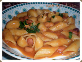 Pasta con fagioli, cozze e vongole