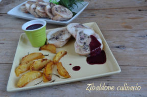 Rotolo di coniglio con radicchio e salsiccia