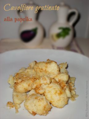 Cavolfiore gratinato alla paprika