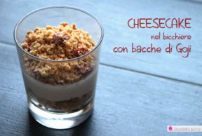 Cheesecake (semplificata) con bacche di Goji