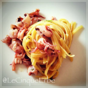 Linguine al limone e Seppioline novelle