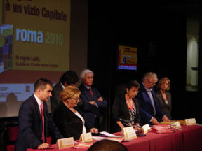 La nuova guida del Gambero Rosso 2010 di Roma e  provincia, le foto della premiazione.