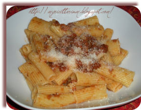 Rigatoni con ragù di cervo