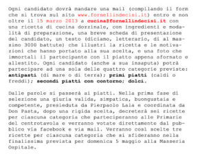 FORNELLI INDECISI: il concorso di cucina che aspettavamo