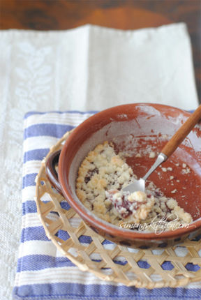Crumble con Mostarda Bolognese - Crumble with Mostarda Bolognese