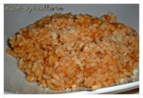 Risotto con sugo pronto ai funghi porcini al profumo di tartufo bianco