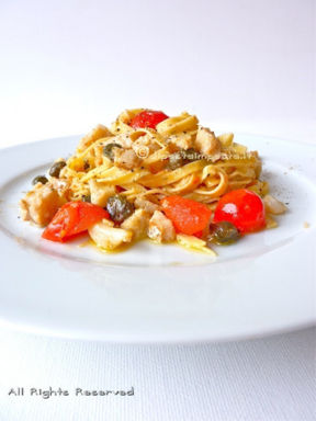 Tagliolini alla ghiotta con farina di ceci e rosmarino