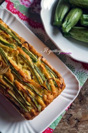 Cake (salato) con zucchini e guanciale