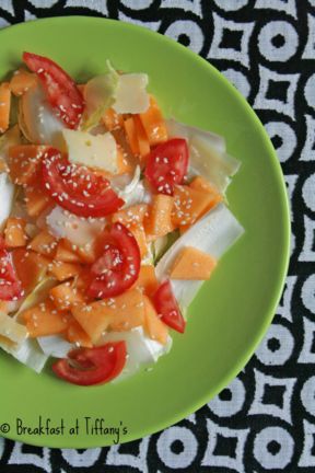 Insalata con indivia e melone / Melon and endive salad recipe