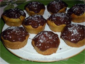 Muffin con sciroppo alla mela verde e cioccolato