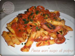 Pasta con sugo di polpo