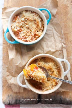 Crumble di pesche