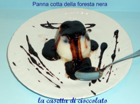 panna cotta della foresta nera