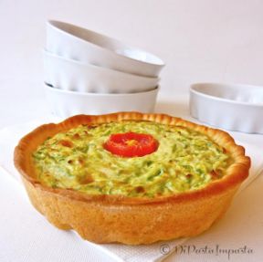 Mini torte salate con zucchine