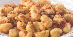 Bimby, Gnocchi di Ceci al Ragù
