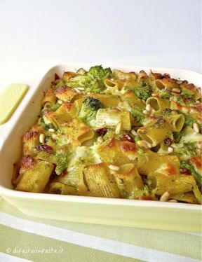 Timballo di rigatoni con broccoli siciliani