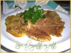 Razza al pangrattato con patate