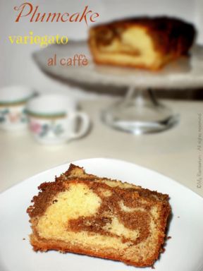 Plumcake variegato al caffè