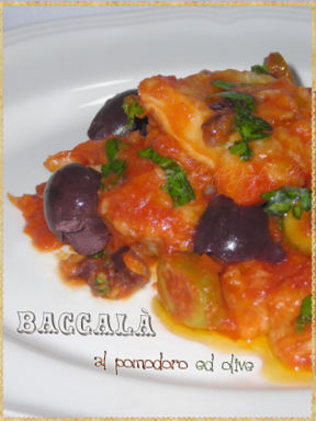 Baccalà al pomodoro ed olive