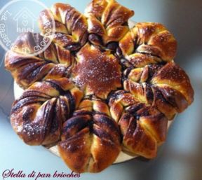 Stella di Natale di pan brioches