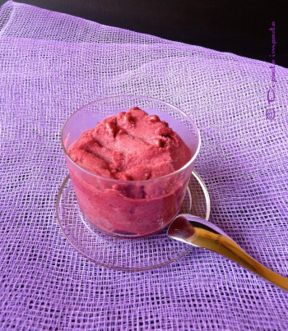 Sorbetto morbido di uva fragola