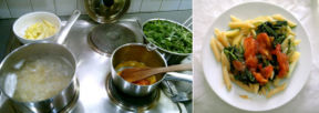 Pasta rucola e patate