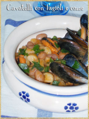 Cavatelli con fagioli e cozze