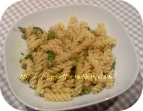 Fusilli zucchine e piselli