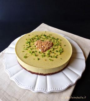 Cheesecake al pistacchio con agar agar