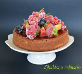Japanese Cotton Cheese Cake al caramello salato e frutta brinata (MTC n.3)