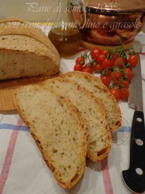 PANE DI SEMOLA 100% CON SEMI DI SESAMO, LINO E GIRASOLE