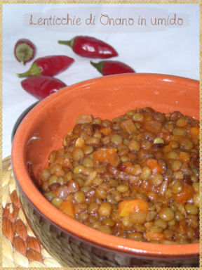 Lenticchie di Onano in umido