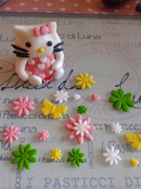 Come realizzare Hello Kitty in pasta di zucchero con decorazioni complete per una torta a tema | Tutorial passo passo per inesperti