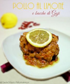 Sovracosce di pollo al limone e bacche di Goji