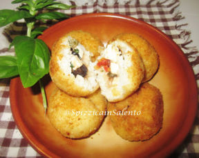 Arancini Tricolore bianco, rosso e verde