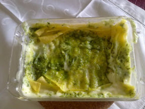 Lasagne al pesto a Km 0 (con il basilico della mia pianta)