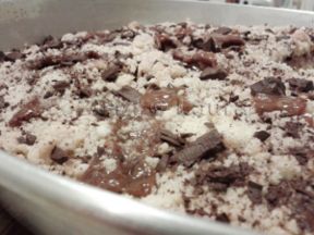 Sbrisolona con dulce de leche