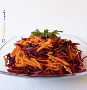 Insalata di carote bicolore