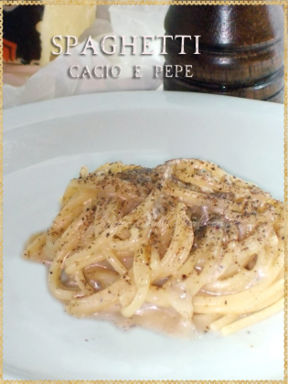 Spaghetti cacio e pepe