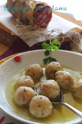 Ricetta | Canederli al salame, in brodo