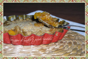 Crumble di albicocche ed amaretti