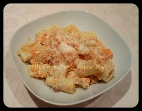 Rigatoni con zucca e ricotta di capra