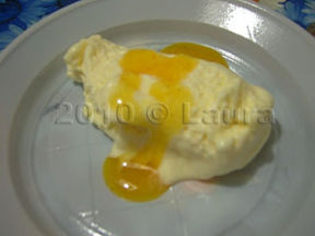 Semifreddo con salsa di caki