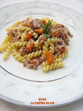 ELICHE CON ZUCCA E SALSICCIA ricetta di stagione