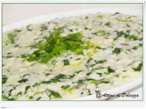 RISOTTO AL MASCARPONE GORGONZOLA E SPINACI